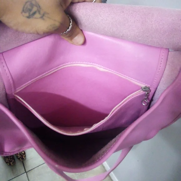 Coach RARE vintage legacy crossbody leather satchel bag pink VGC Y2K - Picture 6 of 10